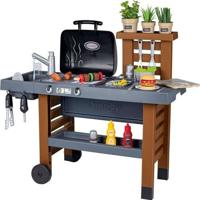 Smoby - Tuinkeuken - Evolutieve Buitenkeuken - Grill Met Intrekbare Magische Vlammen - 40 Accessoires