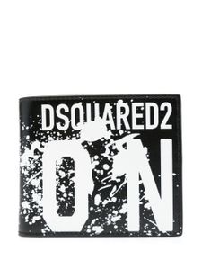 DSQUARED2 portefeuille à logo embossé - Noir