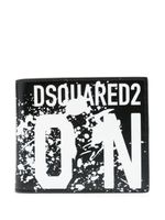 DSQUARED2 portefeuille à logo embossé - Noir