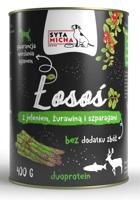 SYTA MICHA Salmon with deer, cranberries and asparagus - nat hondenvoer - 400g