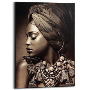 Reinders - African Beauty - Schilderij 70x50cm Zwart