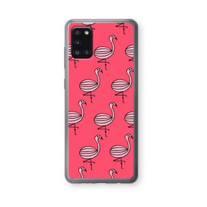 Flamingo: Samsung Galaxy A31 Transparant Hoesje