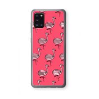 Flamingo: Samsung Galaxy A31 Transparant Hoesje