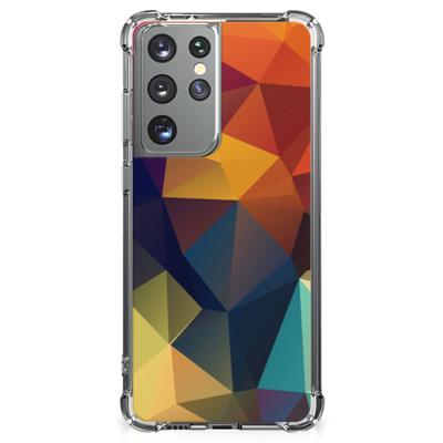 Samsung Galaxy S21 Ultra Shockproof Case Polygon Color Samsung Galaxy S21 Ultra Shockproof Case Polygon Color