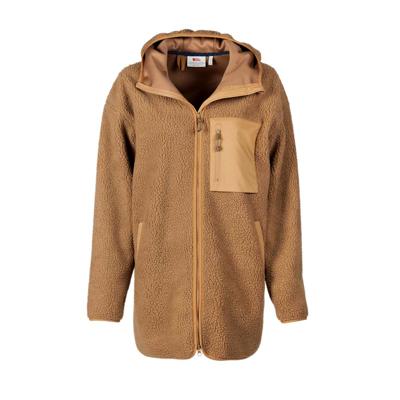 Fjällräven Fleecejas Vardag Pile Fleece Long W, buckwheat brown, Maat: XL