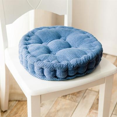 Verdikte ronde computer Stoelkussen vloermatten voor Office klas Home grootte: 43x43cm (blauw)