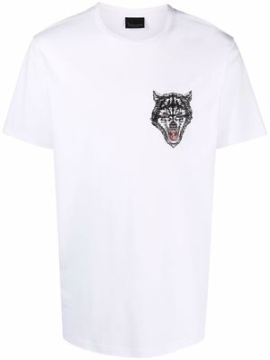 Billionaire t-shirt à logo brodé - Blanc