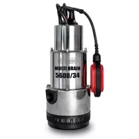 Multi Drain 5600/34 Hogedruk dompelpomp, met 3 waaiers, 900 W, 34 m