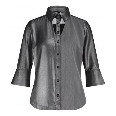 Zip73 - Grijs | Dames | Blouse | Grijs | 3XL | regular | Kamst mode