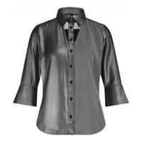 Zip73 - Grijs | Dames | Blouse | Grijs | 3XL | regular | Kamst mode