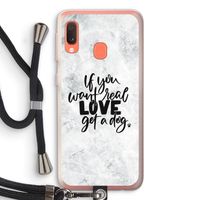 Partner in crime: Samsung Galaxy A20e Transparant Hoesje met koord