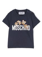 Moschino Kids t-shirt en coton à motif Teddy Bear - Bleu - thumbnail