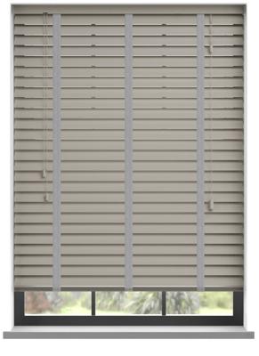 Aluminium jaloezie met ladderband - Licht Grijs Mat