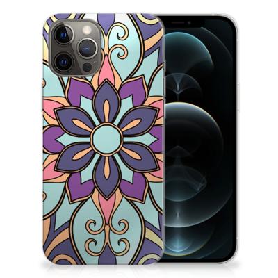 iPhone 12 Pro Max | TPU Case | Purple Flower