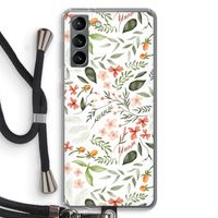 Sweet little flowers: Samsung Galaxy S21 Transparant Hoesje met koord