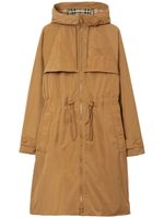 Burberry parka EKD zippée à capuche - Tons neutres