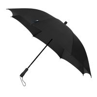 Paraplu TravellightÃ‚Â® extreem licht handopening windproof doorsnede 100 cm zwart - thumbnail