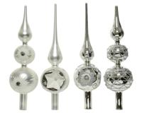 Decoris Piek glas zilver 31cm