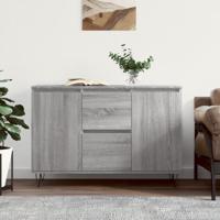 Dressoir 104x35x70 cm bewerkt hout grijs sonoma eikenkleurig
