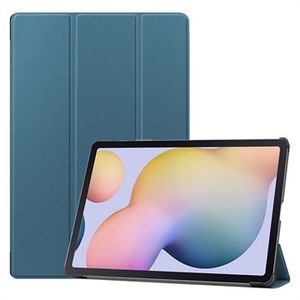 Tri-Fold Series Samsung Galaxy Tab S7+/S8+ Folio Case - Blauw