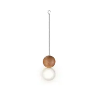 Solar hanging light d10h20cm amber