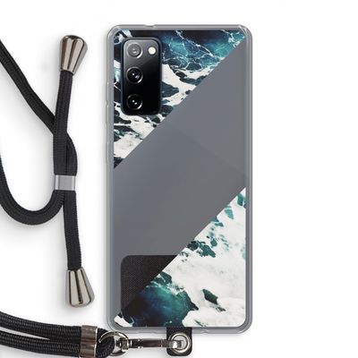 Golven: Samsung Galaxy S20 FE / S20 FE 5G Transparant Hoesje met koord