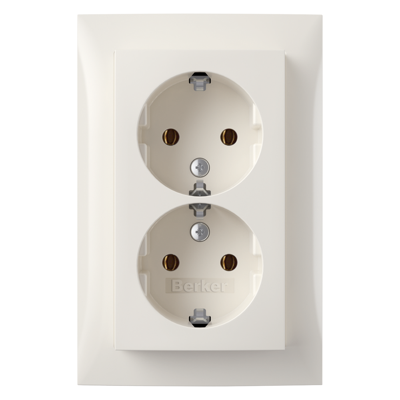Berker B S1 Inb Contactdoos | 2V | RA | PW - 66.033.51