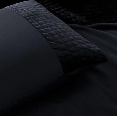 Kussenslopen Velvet Band 2 PACK Zwart Sleeptime - Dekbed-Discounter.nl