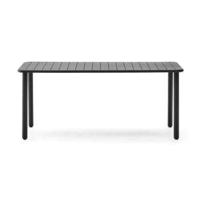 Kave Home Brai tuintafel 180x90 cm gegalvaniseerd Donkergrijs