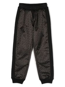 BOSS Kidswear pantalon de jogging à motif monogrammé - Noir