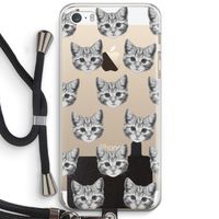 Kitten: iPhone 5 / 5S / SE Transparant Hoesje met koord