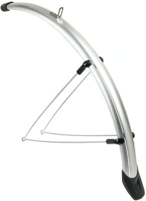 Euro Spatbordenset rapido 28 inch 46 mm kunststof zilver