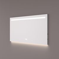 Hipp Design 5000 spiegel met LED verlichting, klok en spiegelverwarming 90x70cm - thumbnail