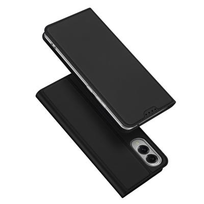 Dux Ducis Samsung Galaxy S25 Edge - Slim bookcase hoesje - Zwart