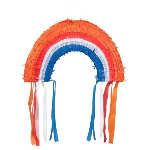 Pinata Regenboog Oranje Rood Wit Blauw