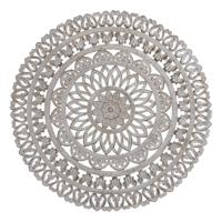 Farris Cream ronde mdf wandpaneel gesneden L