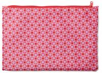 Cedon etui tegelpatroon meisjes 23 x 15 cm polyester roze/wit - thumbnail