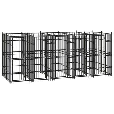 Hondenkennel 9,22 m² staal