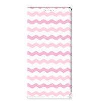 OPPO A54 5G | A74 5G | A93 5G | Hoesje met Magneet | Waves Roze