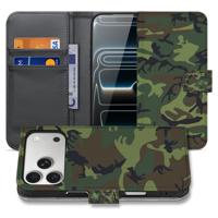 Army Dark Hoesje Apple iPhone 17 Pro | Book Case