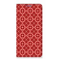 Motorola Moto G60s Hoesje met Magneet Batik Rood - thumbnail