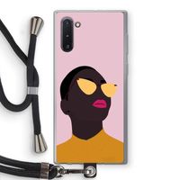 Yellow glasses: Samsung Galaxy Note 10 Transparant Hoesje met koord Yellow glasses: Samsung Galaxy Note 10 Transparant Hoesje met koord