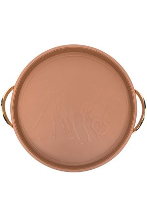 Ralph Lauren Home plateau en cuir à logo embossé - Tons neutres