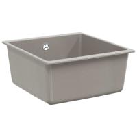 Wasbak Grijs 430 x 460 mm 80% Kwarts en 20% Hars