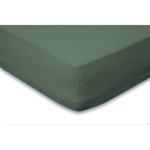 Elegance Hoeslaken Katoen Perkal 35cm Hoekhoogte - grenat green 90x210/220cm