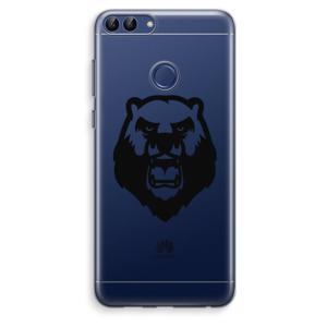 Angry Bear (black): Huawei P Smart (2018) Transparant Hoesje