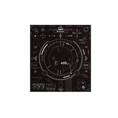 Mat voor Gaming Genesis Tellur 400 Zwart Stof