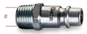 Beta 1916i insteeknippel taps voor pompnippel compressor 1/4"