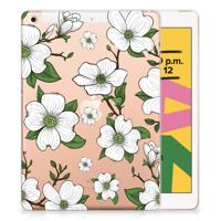 Apple iPad 10.2 | iPad 10.2 (2020) | 10.2 (2021) | Siliconen hoesje | Dogwood Flowers