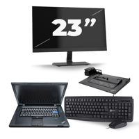 Lenovo ThinkPad L512 - Intel Core i3-1e Generatie - 15 inch - 8GB RAM - 240GB SSD - Windows 10 + 1x 23 inch Monitor - thumbnail